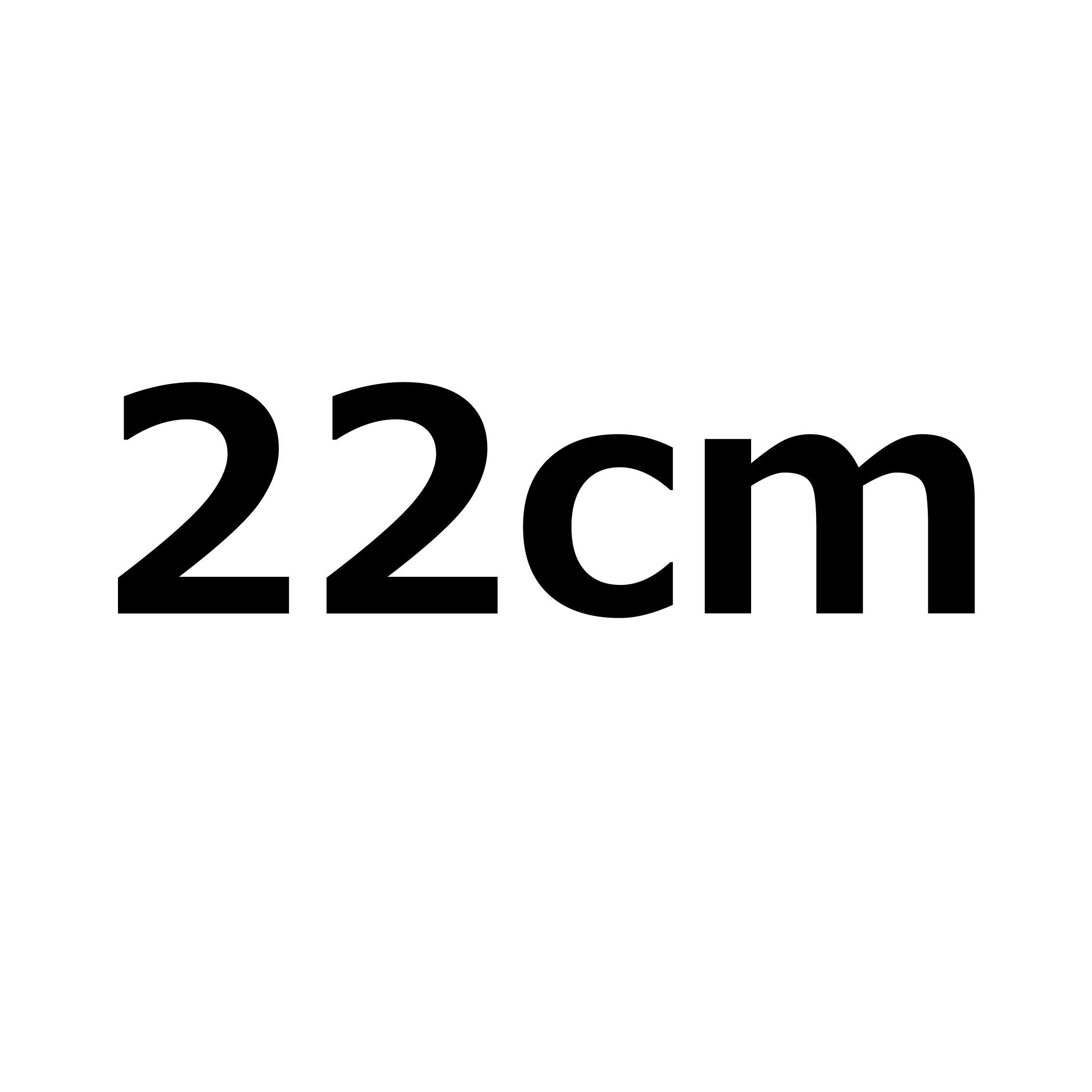 22cm