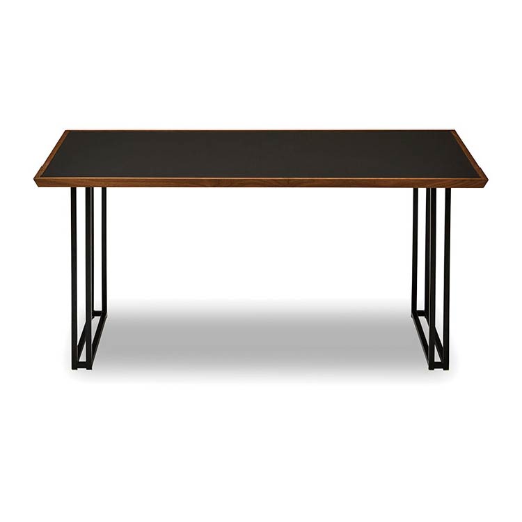 メグロ ダイニングテーブル 幅150cm  ウォールナット／ブラック スチール脚B ウォールナット×ブラック スチール脚B