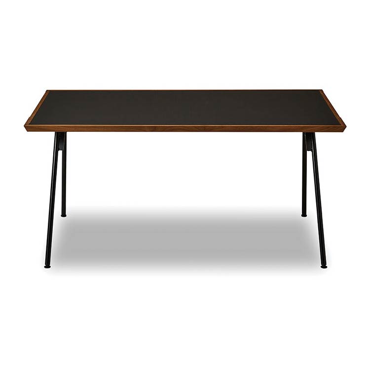メグロ ダイニングテーブル 幅150cm  ウォールナット／ブラック スチール脚C ウォールナット×ブラック スチール脚C