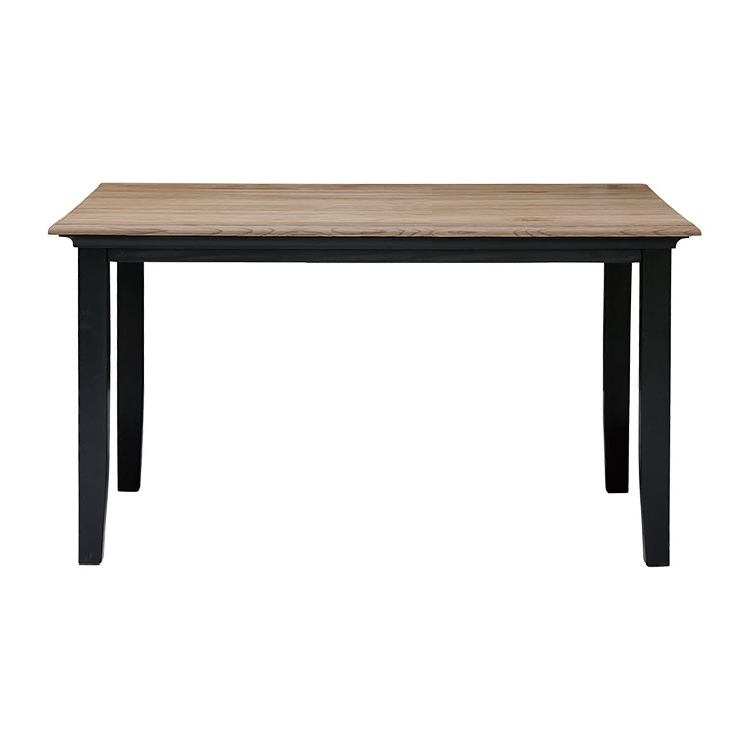ミナ ダイニングテーブル 幅135㎝ 天板：ライトブラウン 脚：ブラック 幅135㎝ 天板：ライトブラウン　脚：ブラック