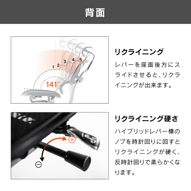 エルゴヒューマン プロⅡ オフィスチェア ハイタイプ オットマン付