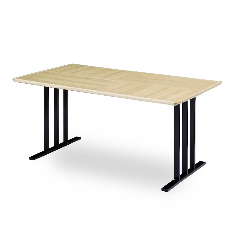 【33%OFF】アトリ ダイニングテーブル 幅150cm オーク スチール脚D