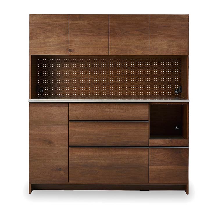 オウルⅡ オープンダイニングボード 幅160cm 国産 2色展開 有孔ボード モイス付 耐震ラッチ付