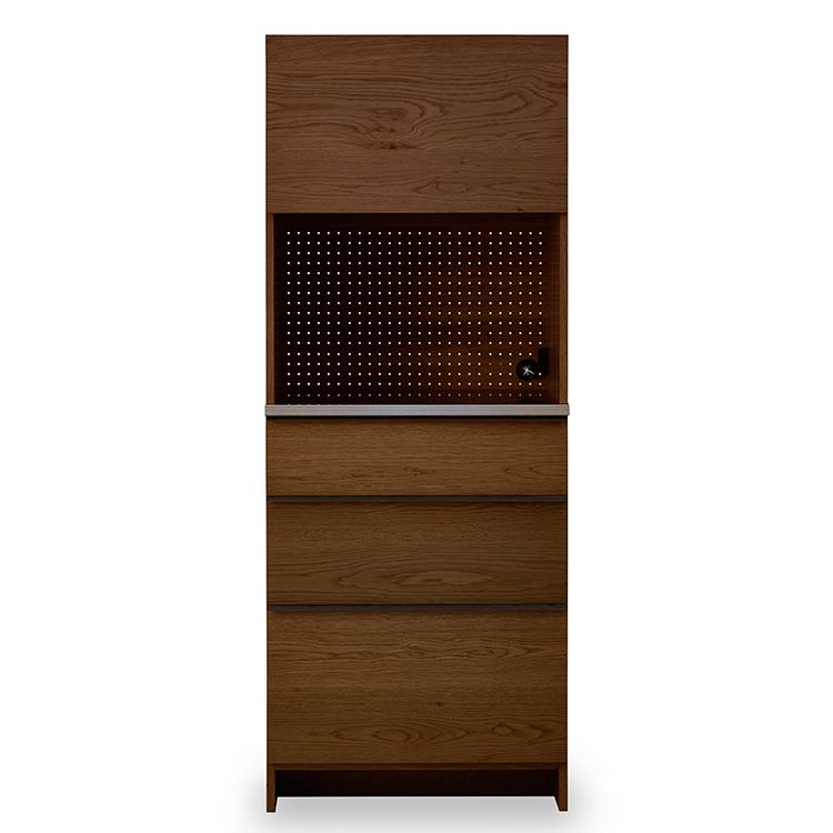 オウルⅡ ダイニングボードセット 幅70cm 上：レンジボード 下：ダイニングボード ウォールナット