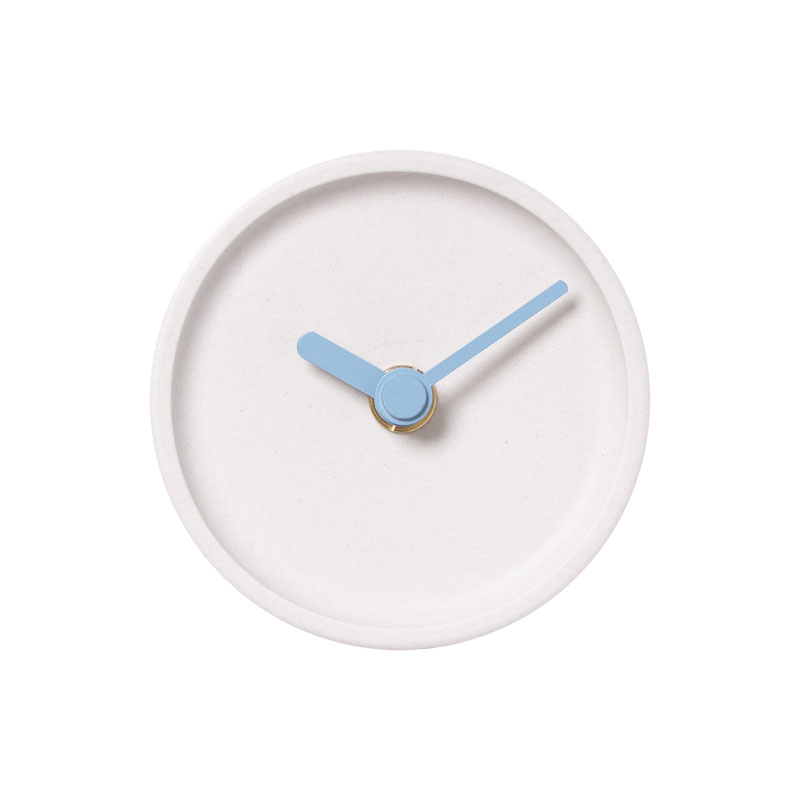 ▼ コロン 置き時計 陶磁器 幅9cm ゆき