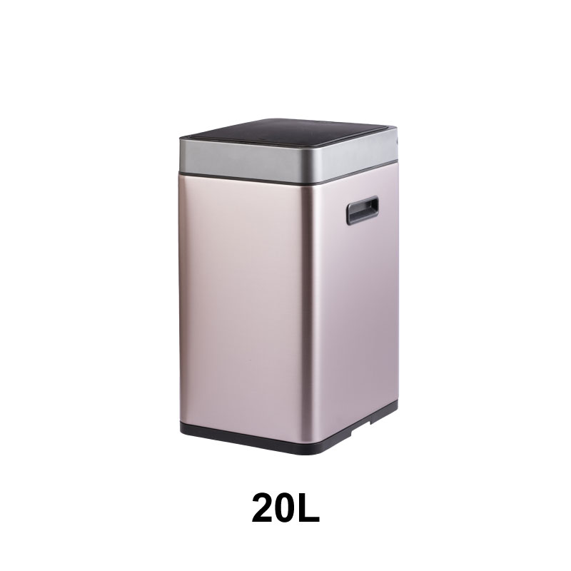 ◆ センサー式自動開閉 ゴミ箱 20L ミラージュスリム センサービン シルバー EKO