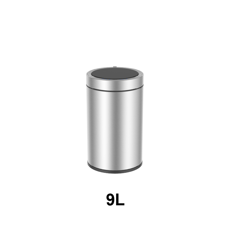 ◆ センサー式自動開閉 ゴミ箱 9L ドコX センサービン オゾン発生器付 シルバー EKO