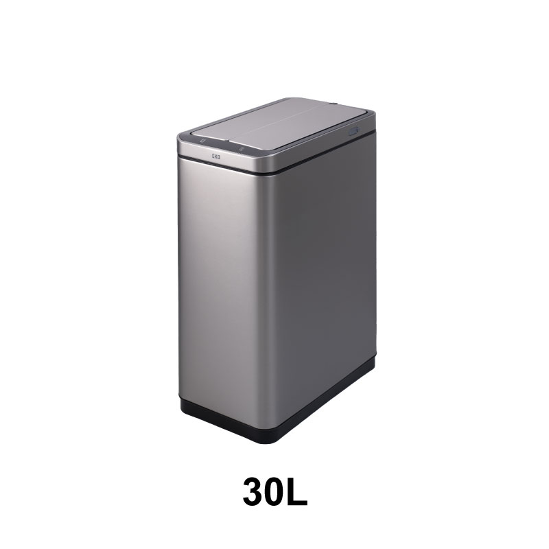 ◆ センサー式自動開閉 ゴミ箱 30L エックスウィング センサービン 充電式 シルバー EKO