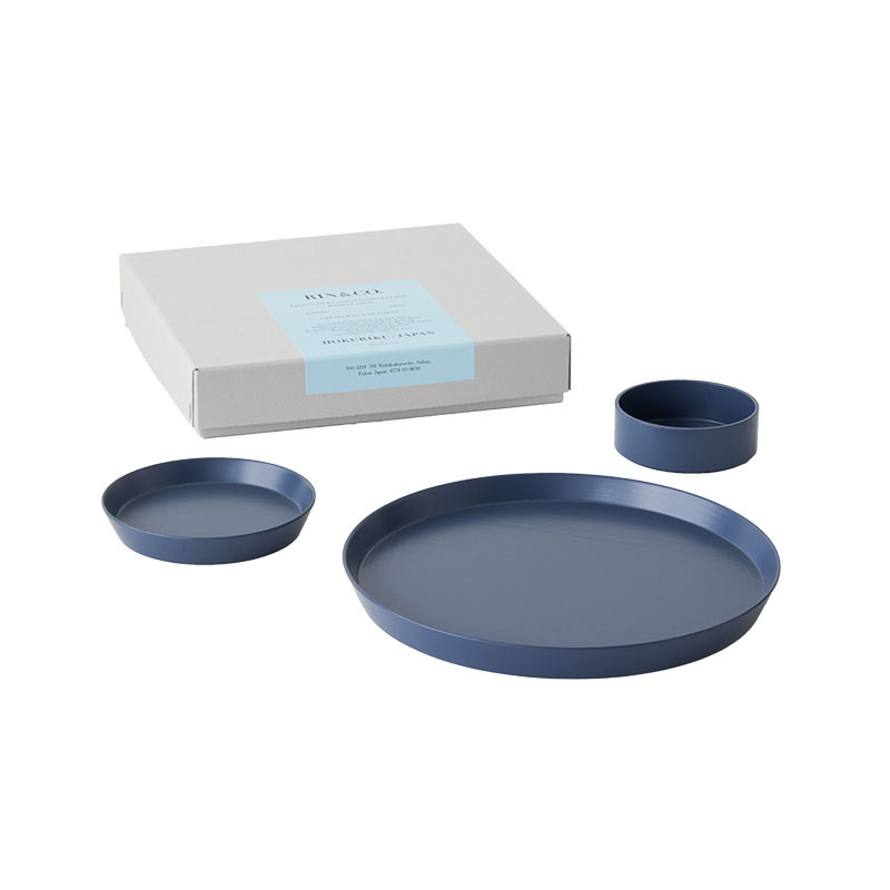 ◆ 漆器ギフト 3点セット 越前漆器 食洗器対応 ギフトブックス入 平皿 深皿 Cセット 漆琳堂