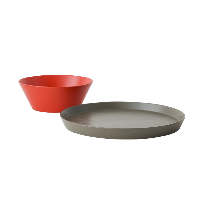 ◆ 漆器ギフト 2点セット 越前漆器 食洗器対応 ギフトブックス入 平皿 深皿 Bセット 漆琳堂