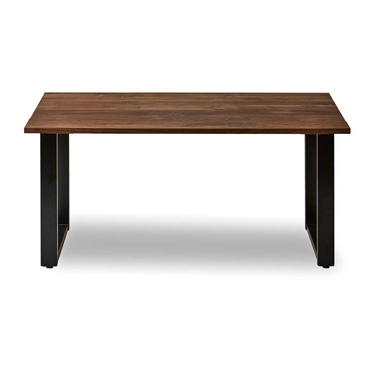 ボートⅢ ダイニングテーブル 幅150cm 国産 ウォールナット スチール脚A 角面