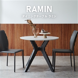 ラミン ダイニングテーブル 幅90㎝ 丸