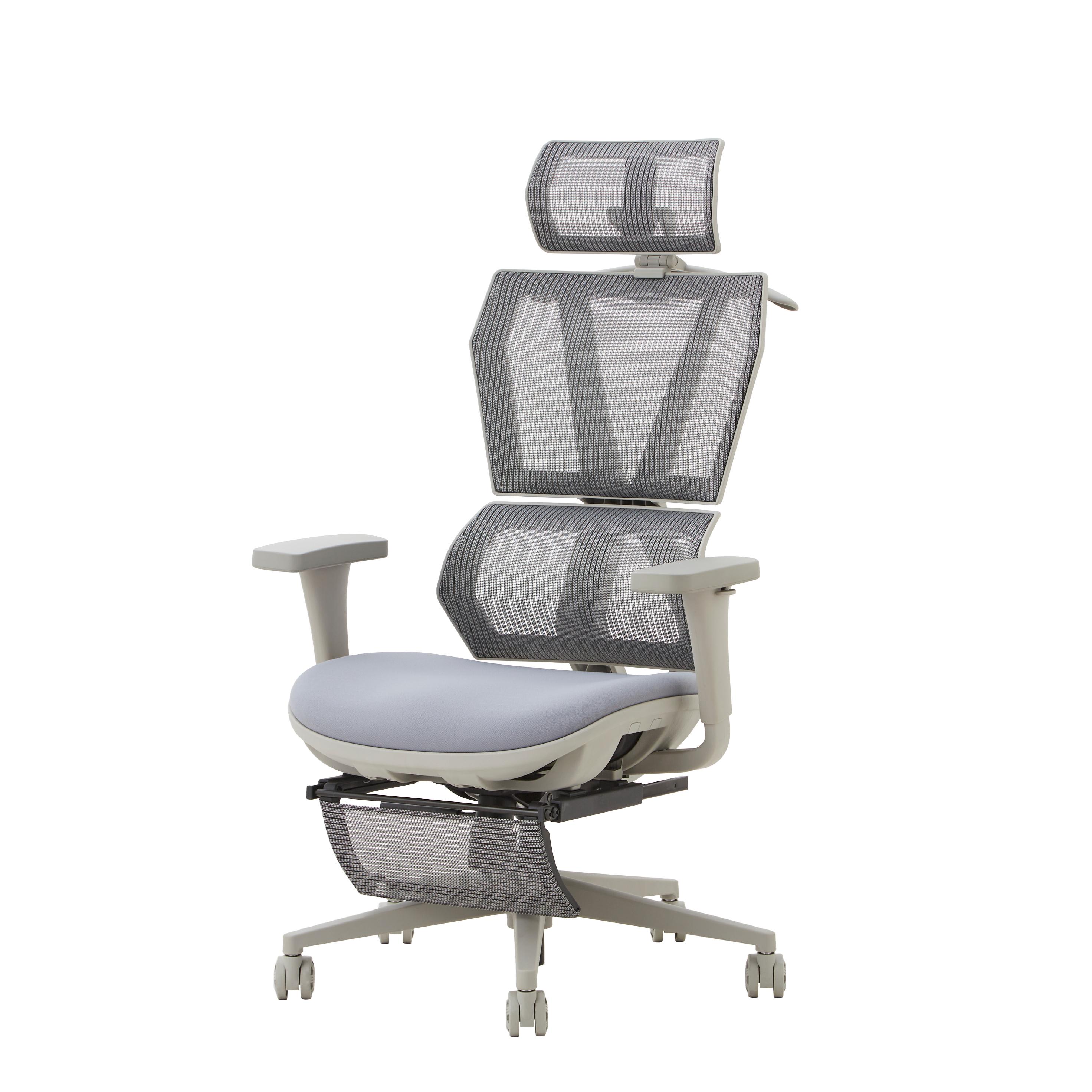 アノーラ オフィスチェア クッション グレー 関家具