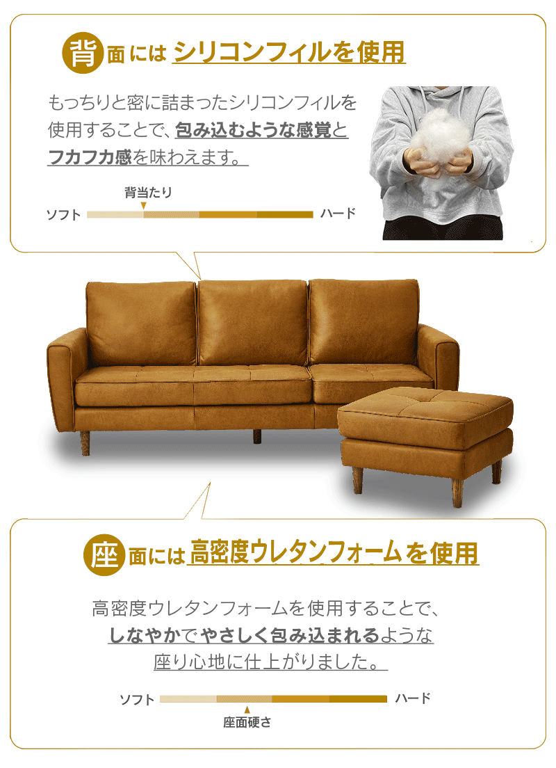 フリーカウチソファのおすすめポイント2